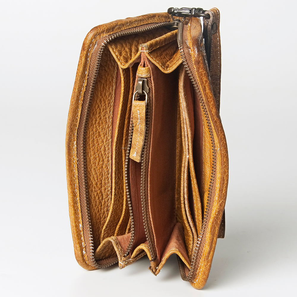 NMBGZ109 Wristlet Genuine Leather women bag western Bag