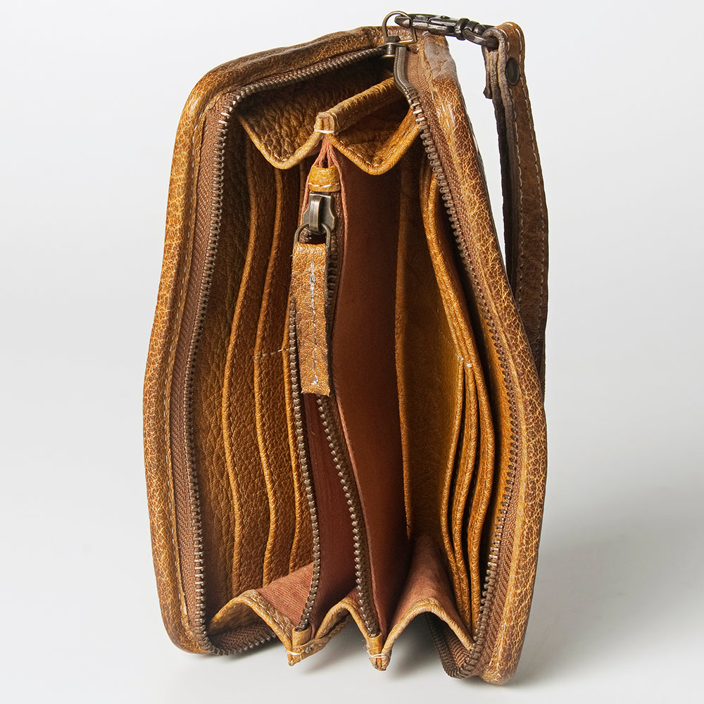 NMBGZ110 Wristlet Genuine Leather women bag western Bag
