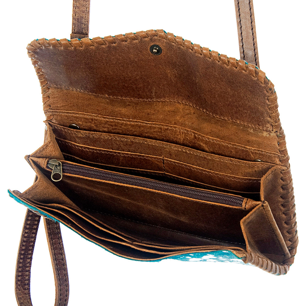 ADBG514 American Darling Handcrafted Hair-On Cowhide & Leather Small Cross body Bag