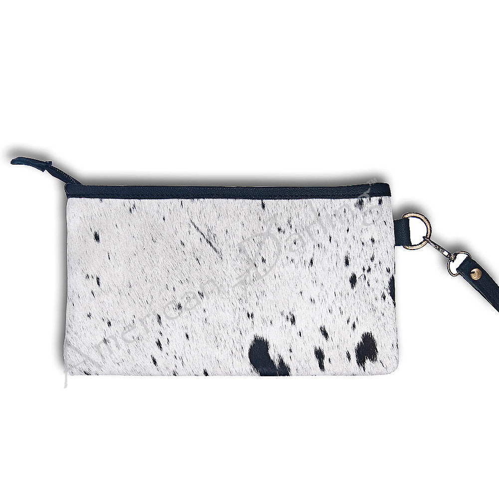 ADBG344 American Darling Genuine Hair On Hide Pattern Leather Western Wristlet