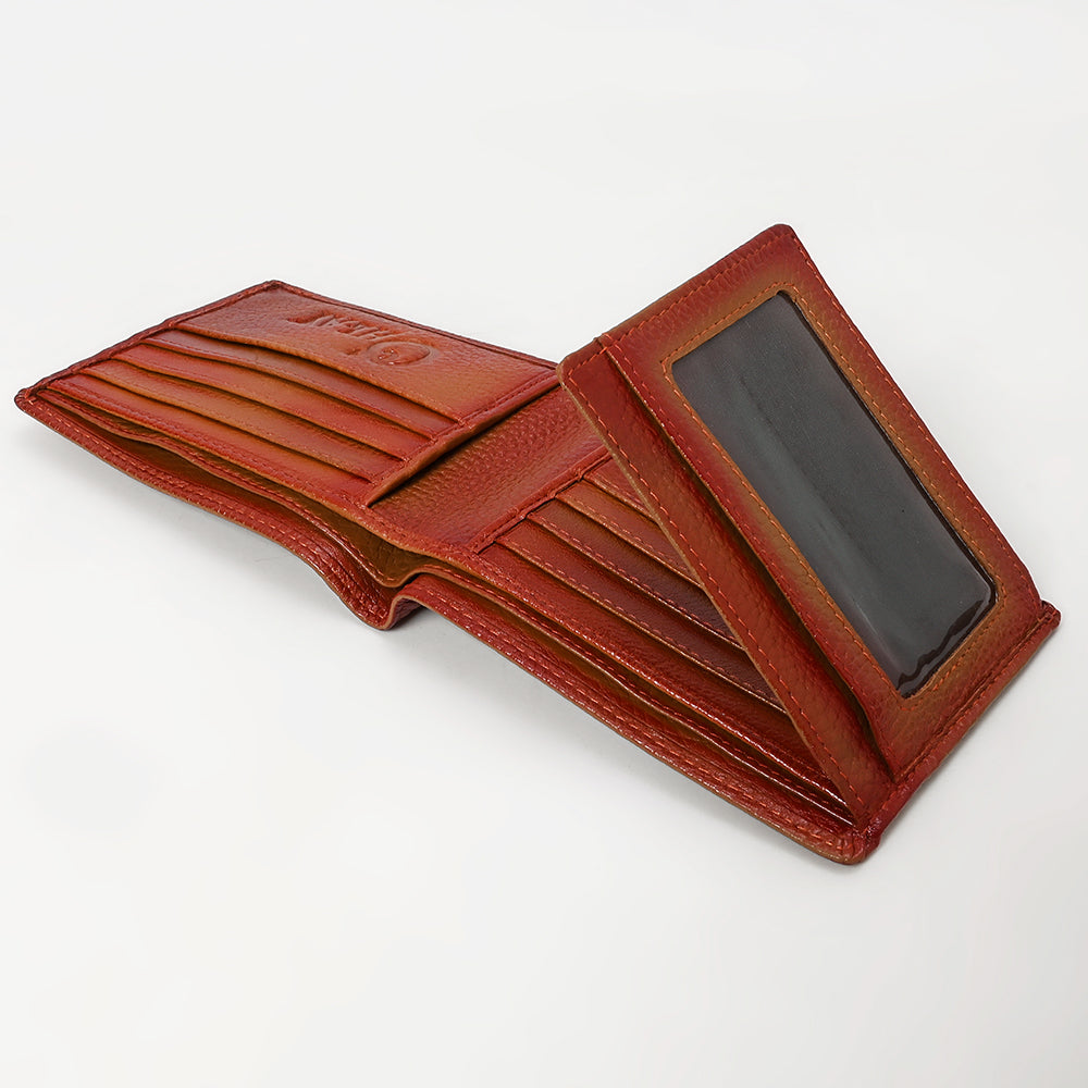 LC-OHM120C Genuine Western Leather Bifold Wallet