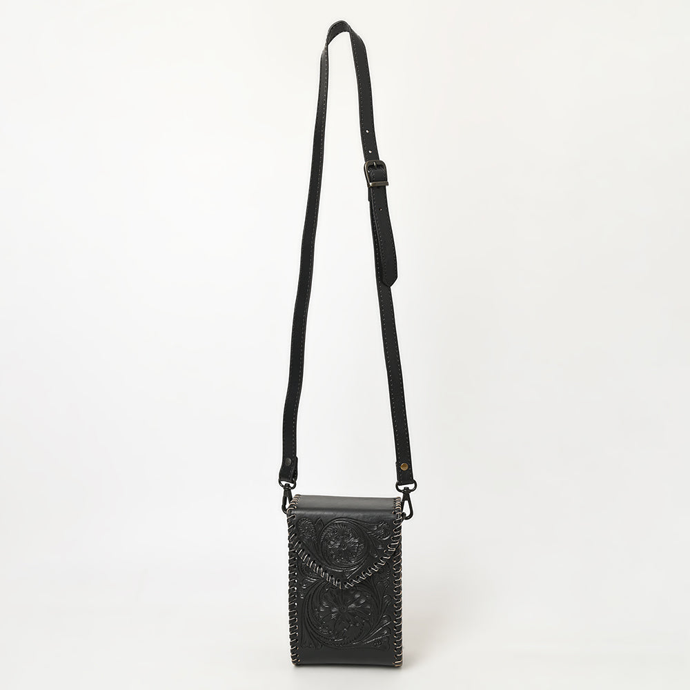 LC-ADBGZ750B Cellphone Holder Genuine Western Leather Women Bag