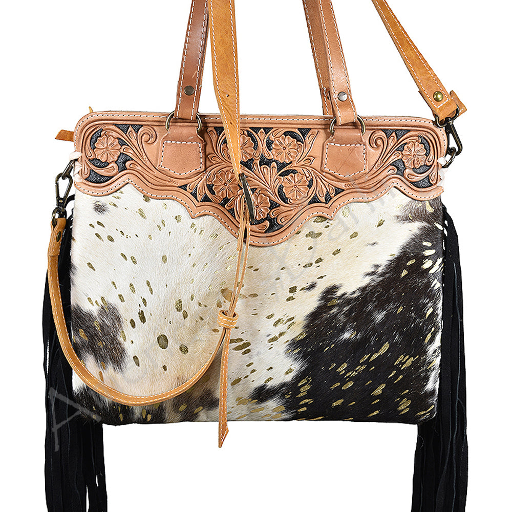 LC-ADBGS144ACGO Messenger Genuine Western Leather Women Bag