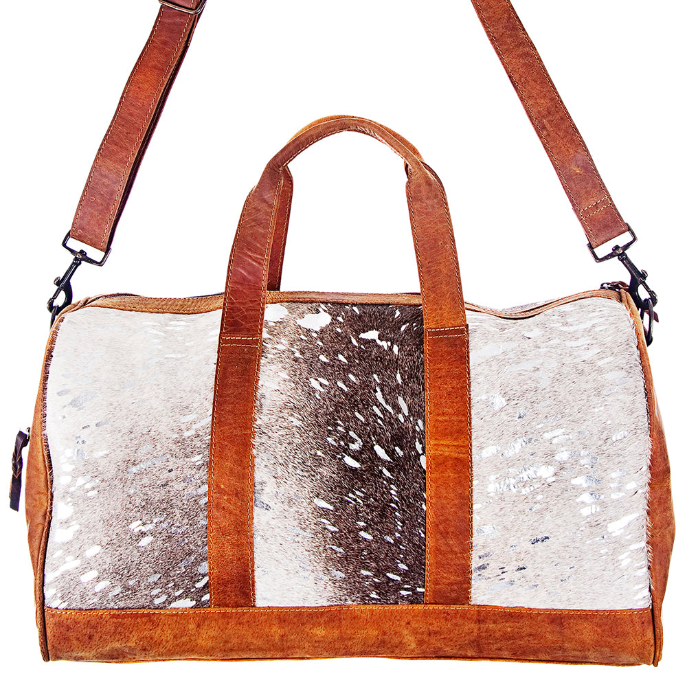 LC-ADBGS174BRAHACSL Duffel Genuine Western Leather Women Bag