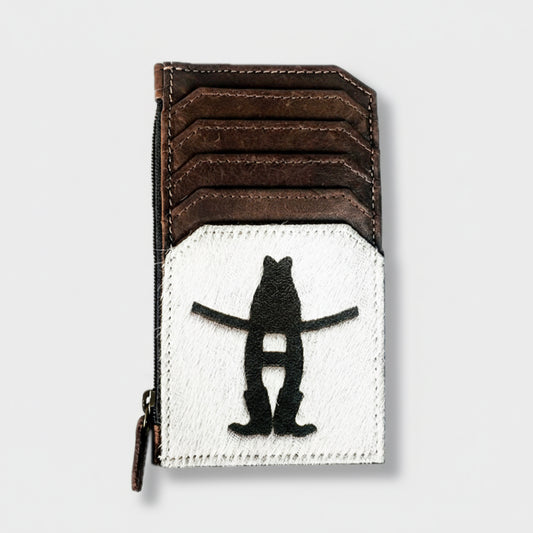 Sandy Rodeo Genuine Hair On Leather Card Holder