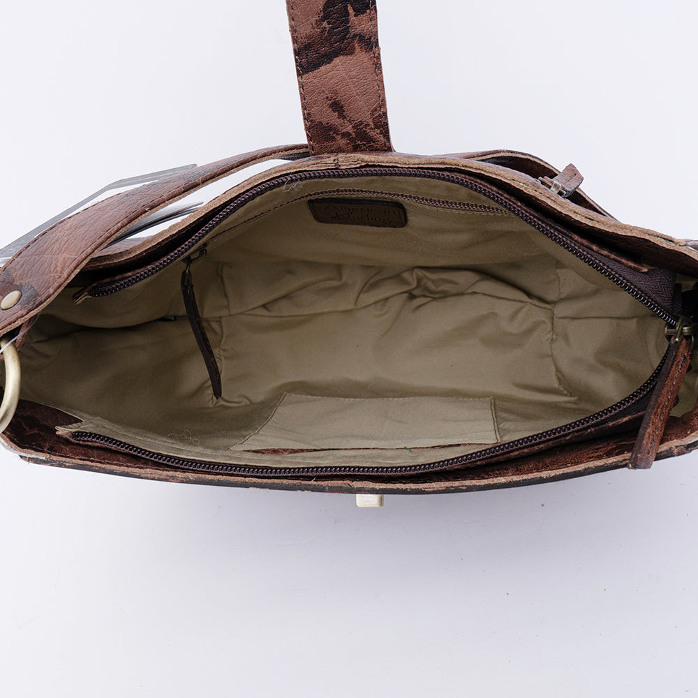 LC-ADBGI221B Shoulder Genuine Western Leather Women Bag