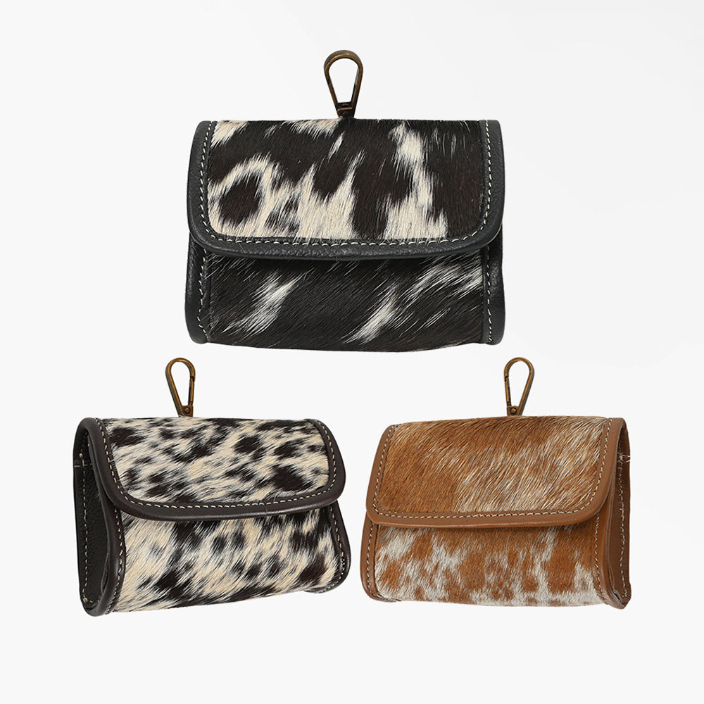 ADCHA126 American Darling Genuine Hair-On Flap Wallet Clip Pouch