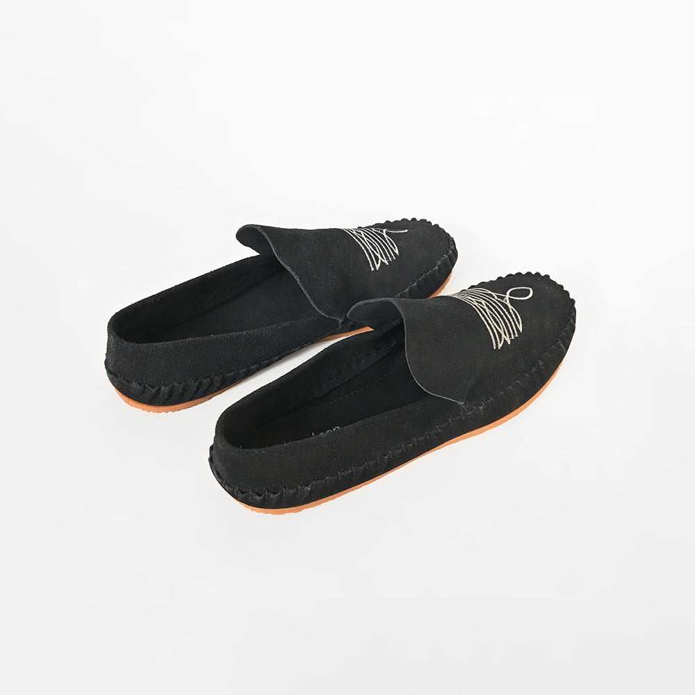 ADFT186 Western Embroidered Genuine Leather Moccasins American Darling