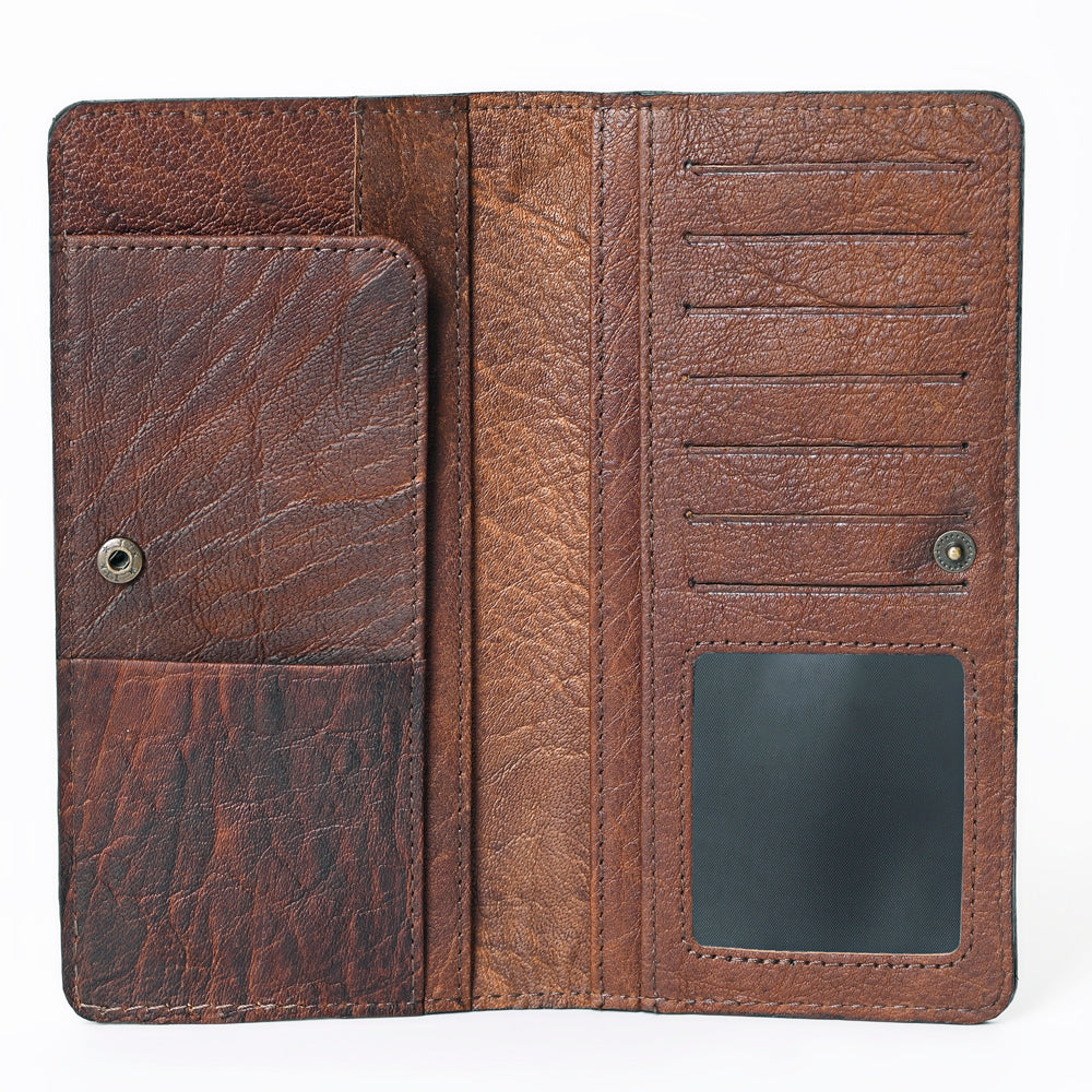 KBG206 American Darling Genuine Leather Hand Tooled Floral Wallet