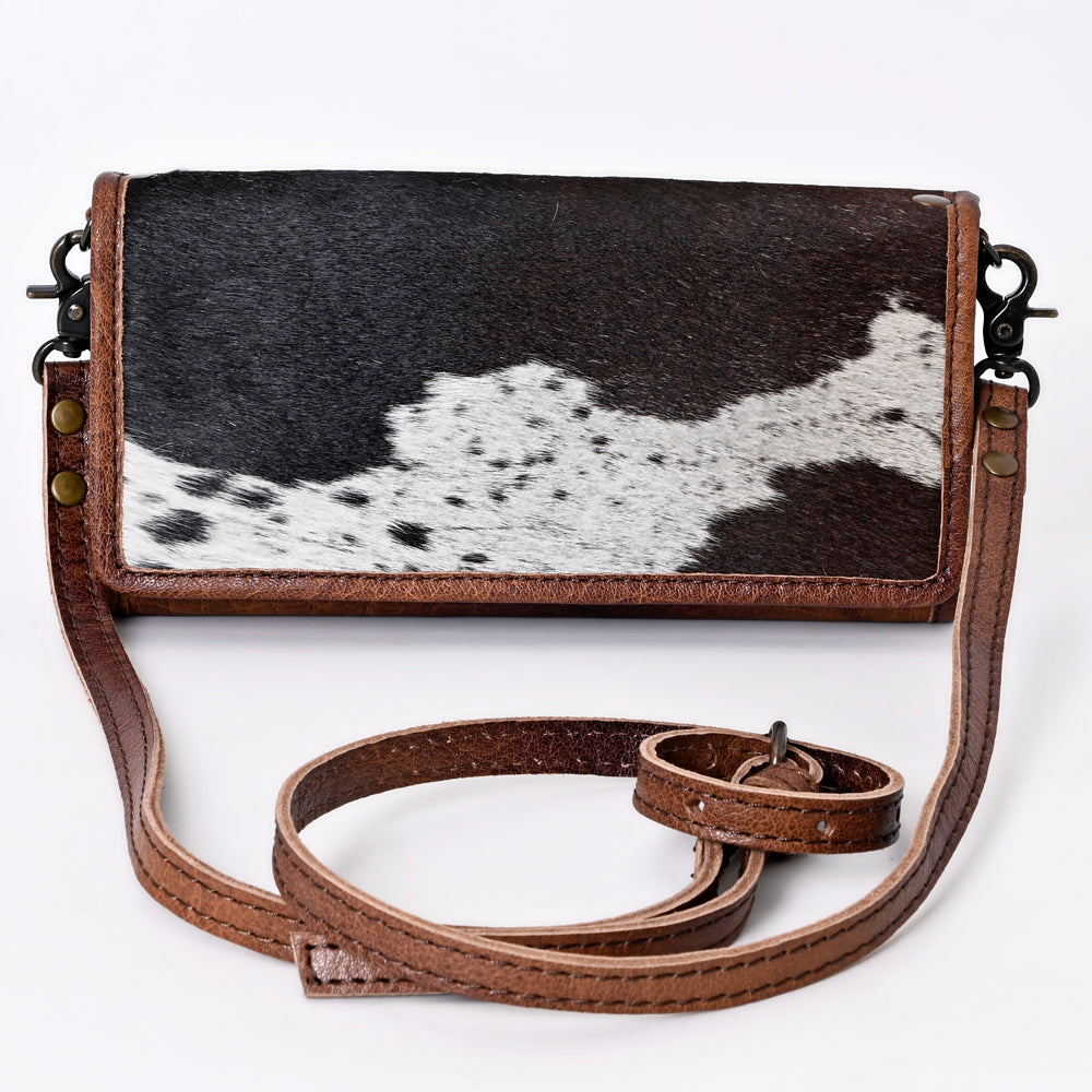 ADBG877 American Darling Hair-On Cowhide Western Leather Crossbody with YKK Zipper