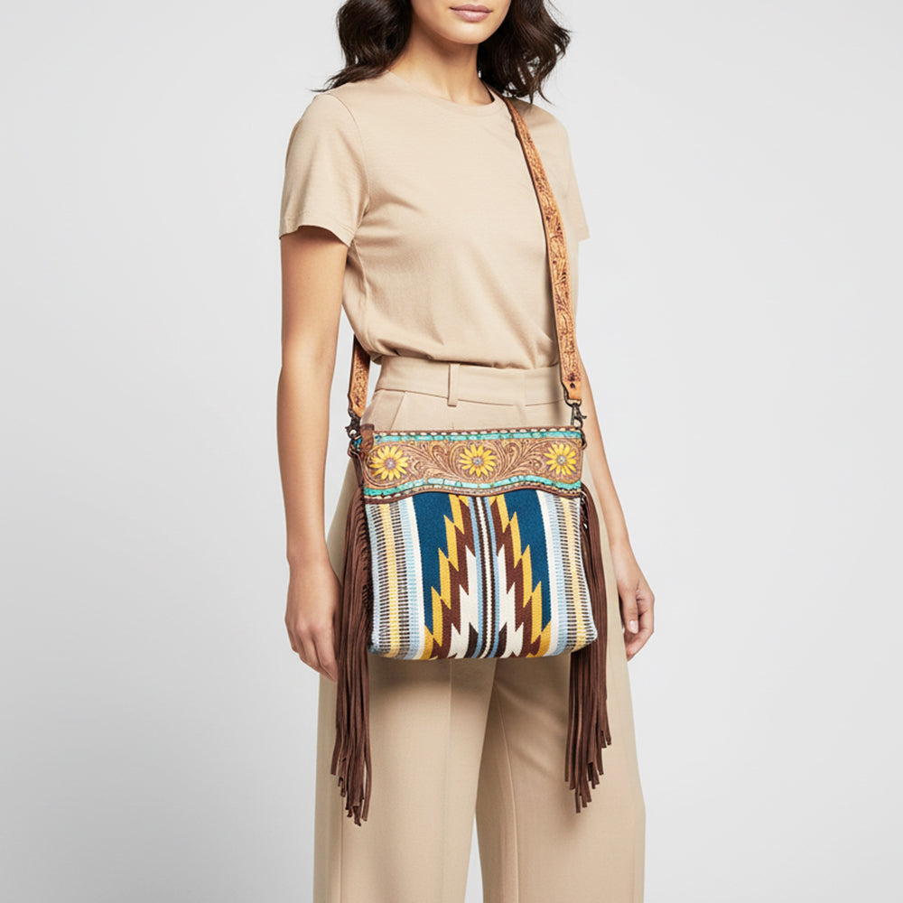 LC-ADBGZ642B Crossbody Genuine Western Leather Women Bag
