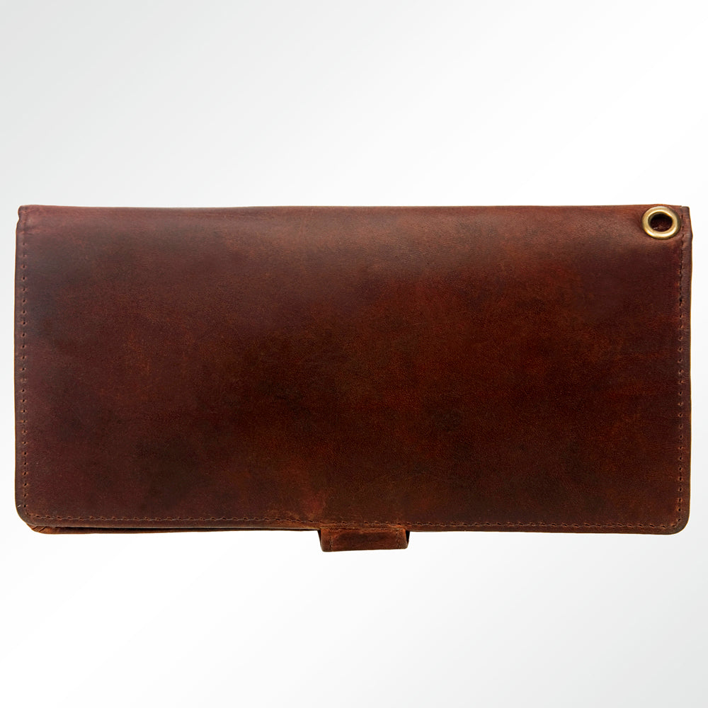 ADBGM103 Wristlet Hand Tooled Genuine Western Leather Women Bag