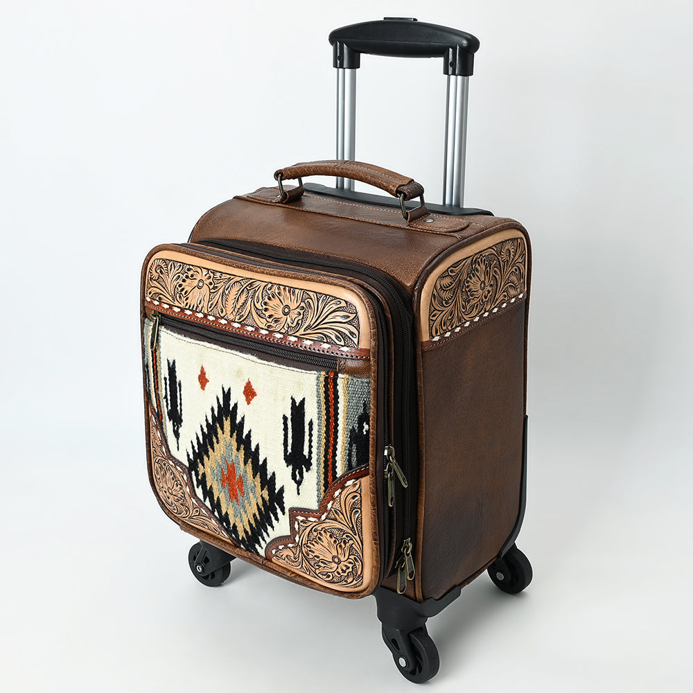 ADBG1613 American Darling Western Leather Travel Case with Hand-Tooled Craftsmanship & Premium Detailing