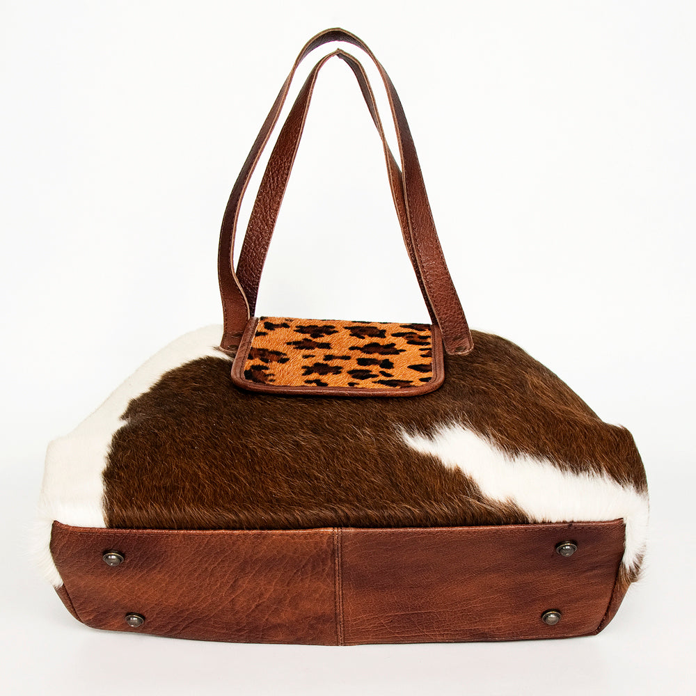 ADBG881A American Darling Western Tote Bag with Premium Hair-On Cowhide and Genuine Leather