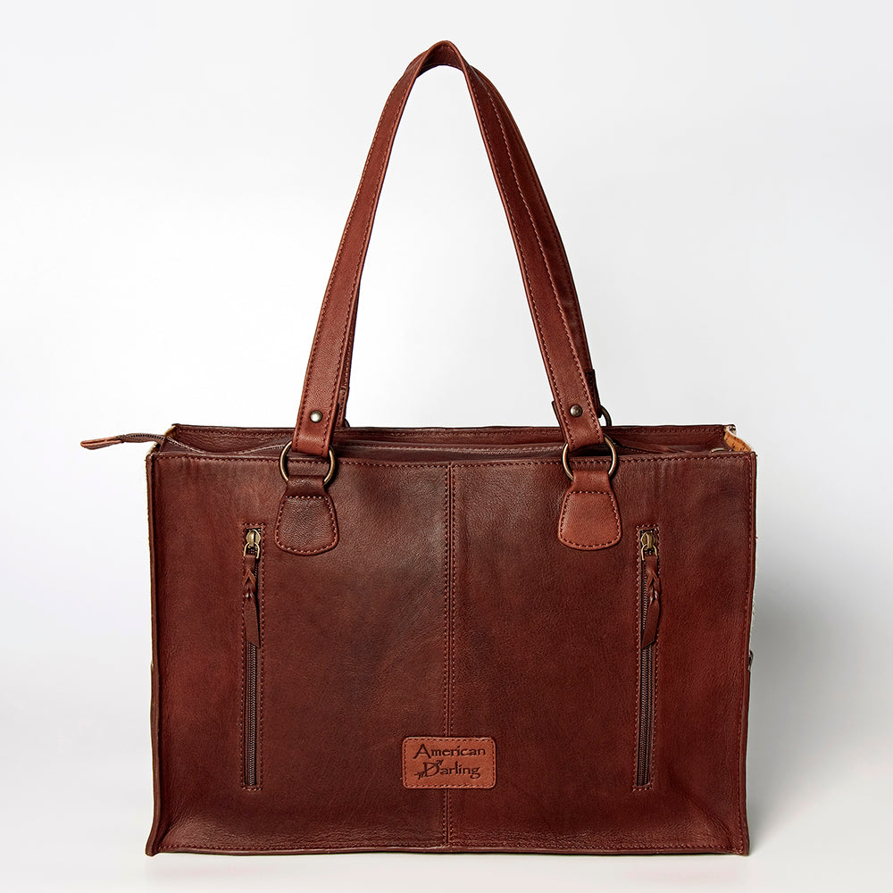 LC-ADBGZ201G Tote Hair On Genuine Western Leather Women Bag