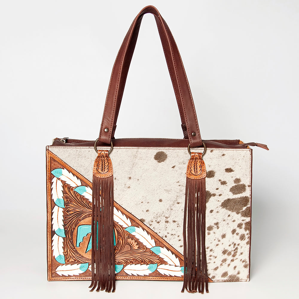 LC-ADBGZ201D Tote Hair On Genuine Western Leather Women Bag
