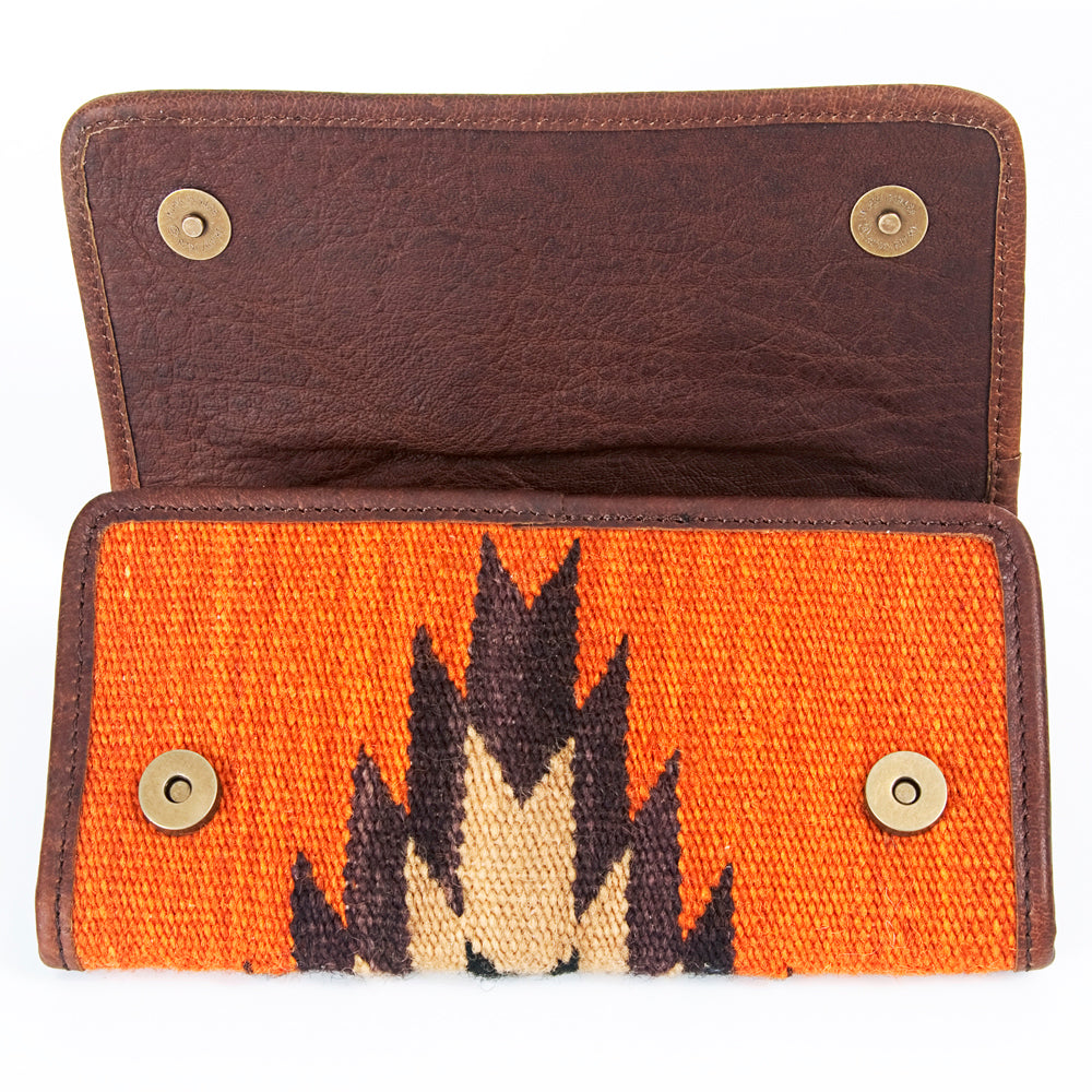 ADBG645 American Darling Hand Woven Saddle Blanket Western Leather Wallet Bag