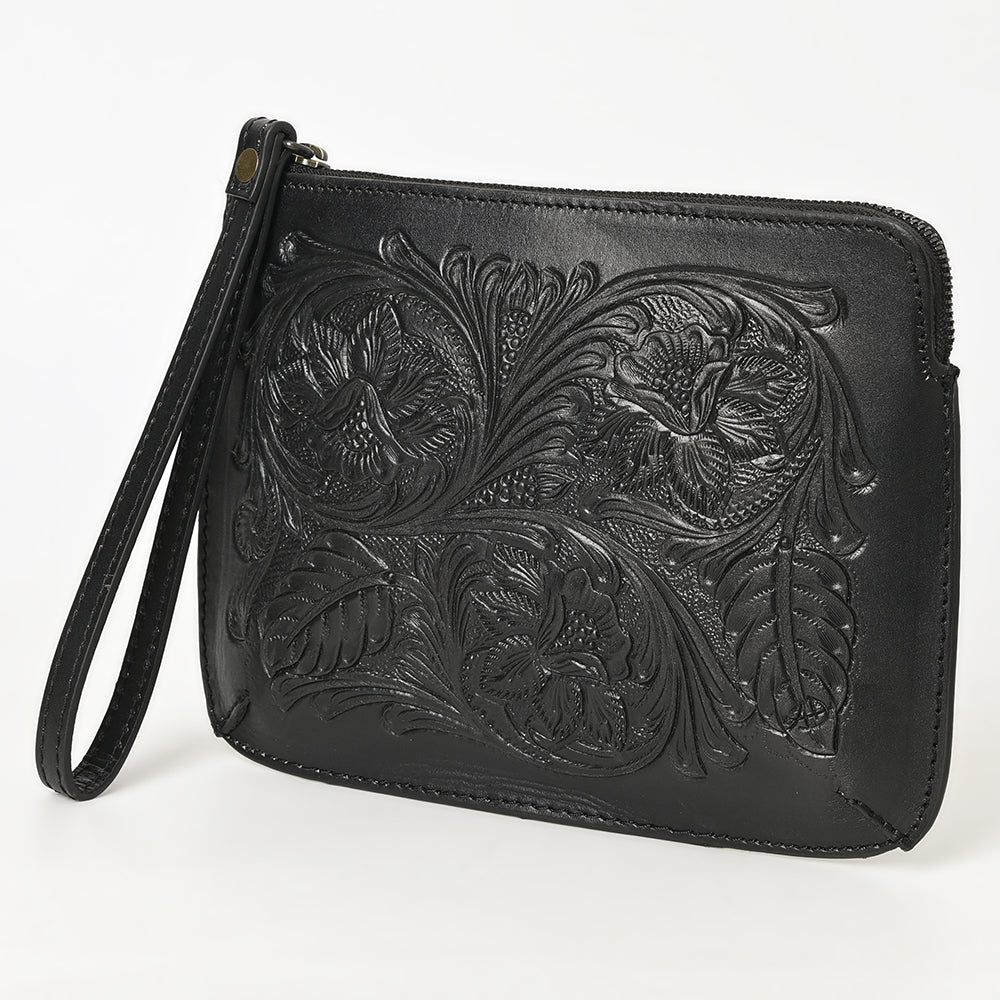 LC-ADBGZ784A Wristlet Genuine Western Leather Women Bag