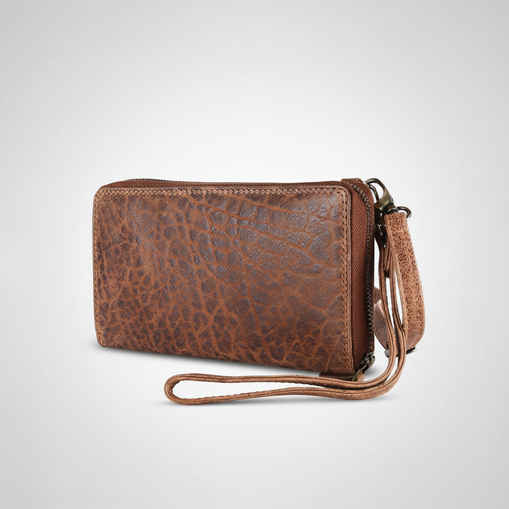 SWC455 Bellarosa - Luxury Leather Continental Wristlet
