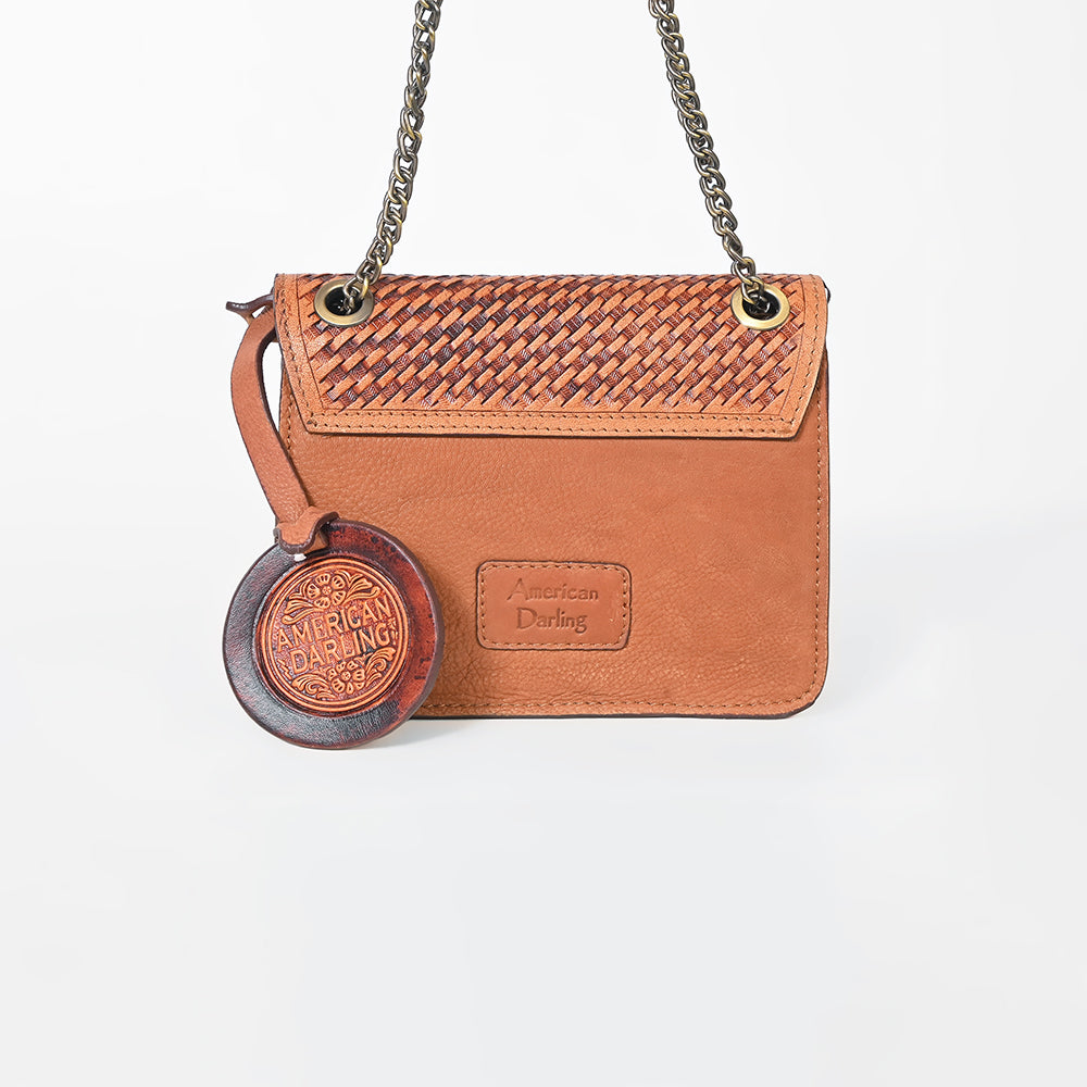 ADBGZ968 American Darling Genuine Leather Hand Tooled Crossbody