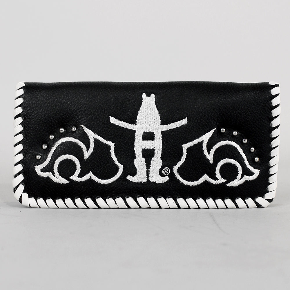 Midnight Rodeo Black Genuine Leather Wallet
