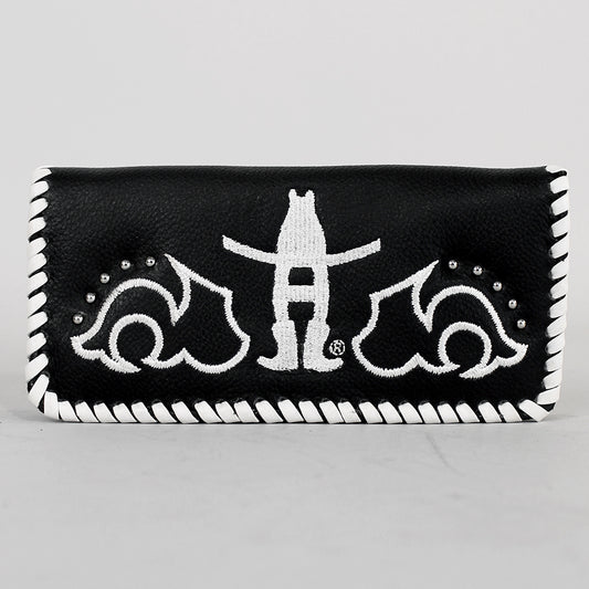 Midnight Rodeo Black Genuine Leather Wallet