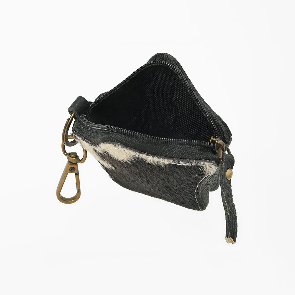 ADCHA128 American Darling Genuine Hair-On Star-Shaped Coin Purse Keychain