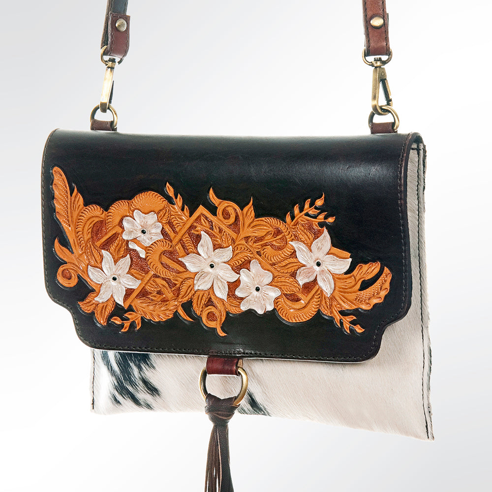 ADBGI116 Crossbody Hair On Genuine Western Leather Women Bag