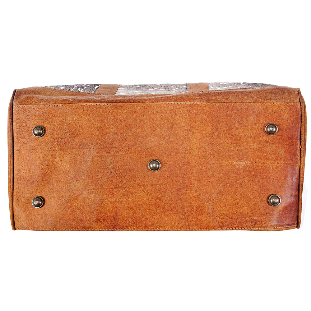 LC-ADBGS174BRAHACSL Duffel Genuine Western Leather Women Bag