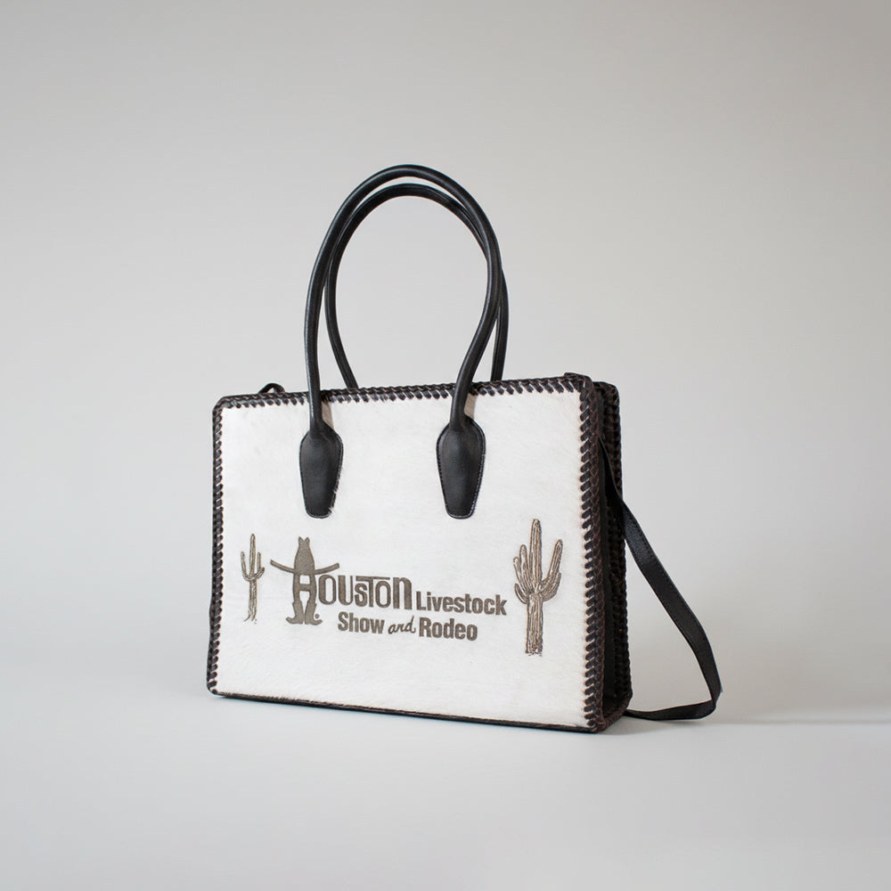 Sandy Rodeo Genuine Hair On Leather Tote Bag