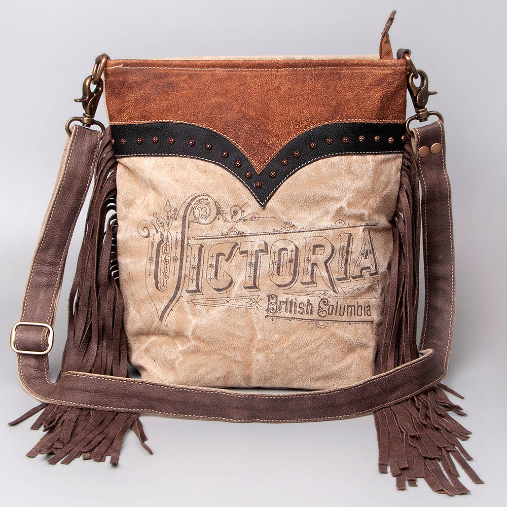 LC-OHV129 Large Crossbody Upcycled Canvas Ladies Bag