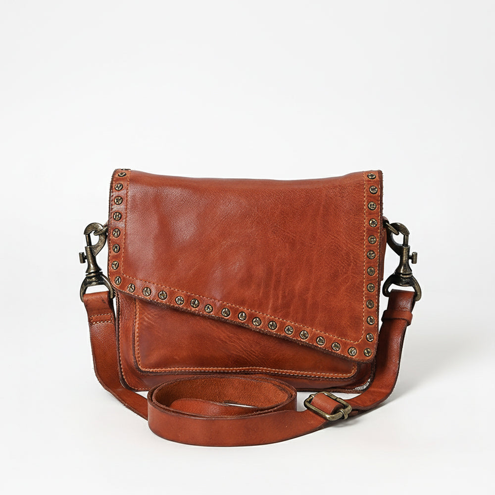 SWC169 Studded Flap Western Crossbody