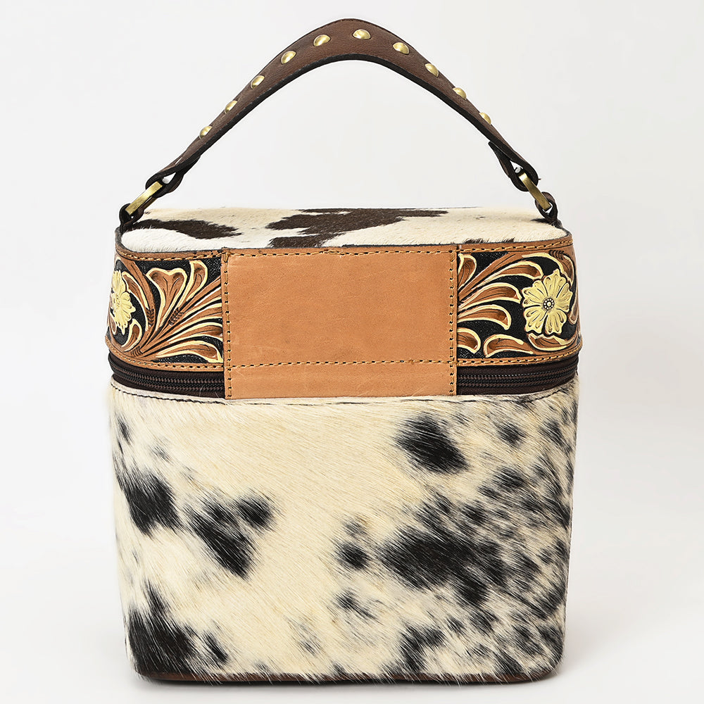 ADBGA427 American Darling Hair-On Cowhide Hand Tooled Leather Western Jewelry case