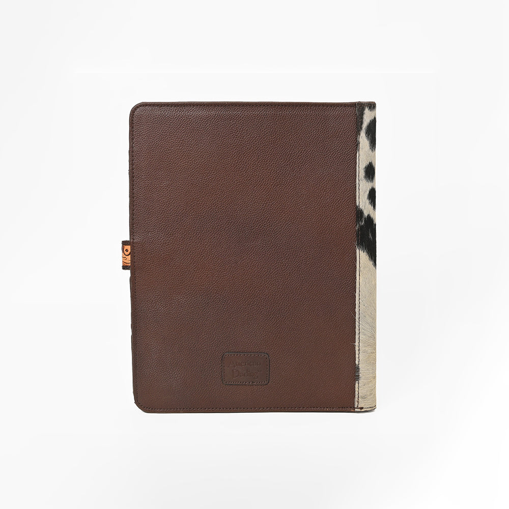 ADBG1040 American Darling Hair-on Cowhide Floral Tooled Leather Western Portfolio
