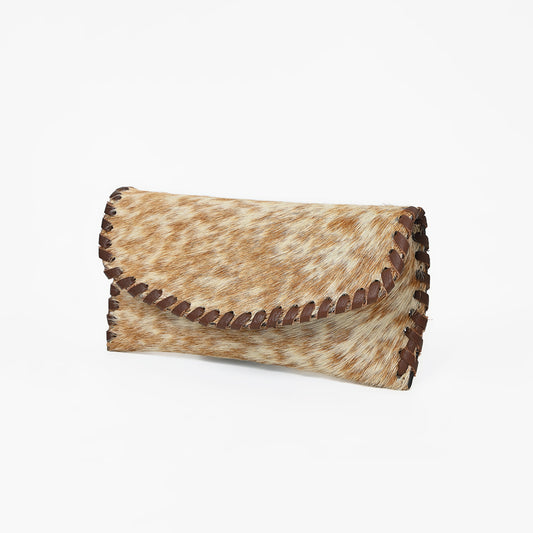 ADBG1775 American Darling Western Hair-On Cowhide Sunglass Case - Handcrafted Leather Eyewear Sleeve