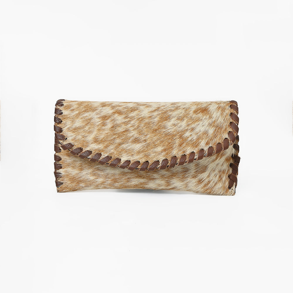 ADBG1775 American Darling Western Hair-On Cowhide Sunglass Case - Handcrafted Leather Eyewear Sleeve