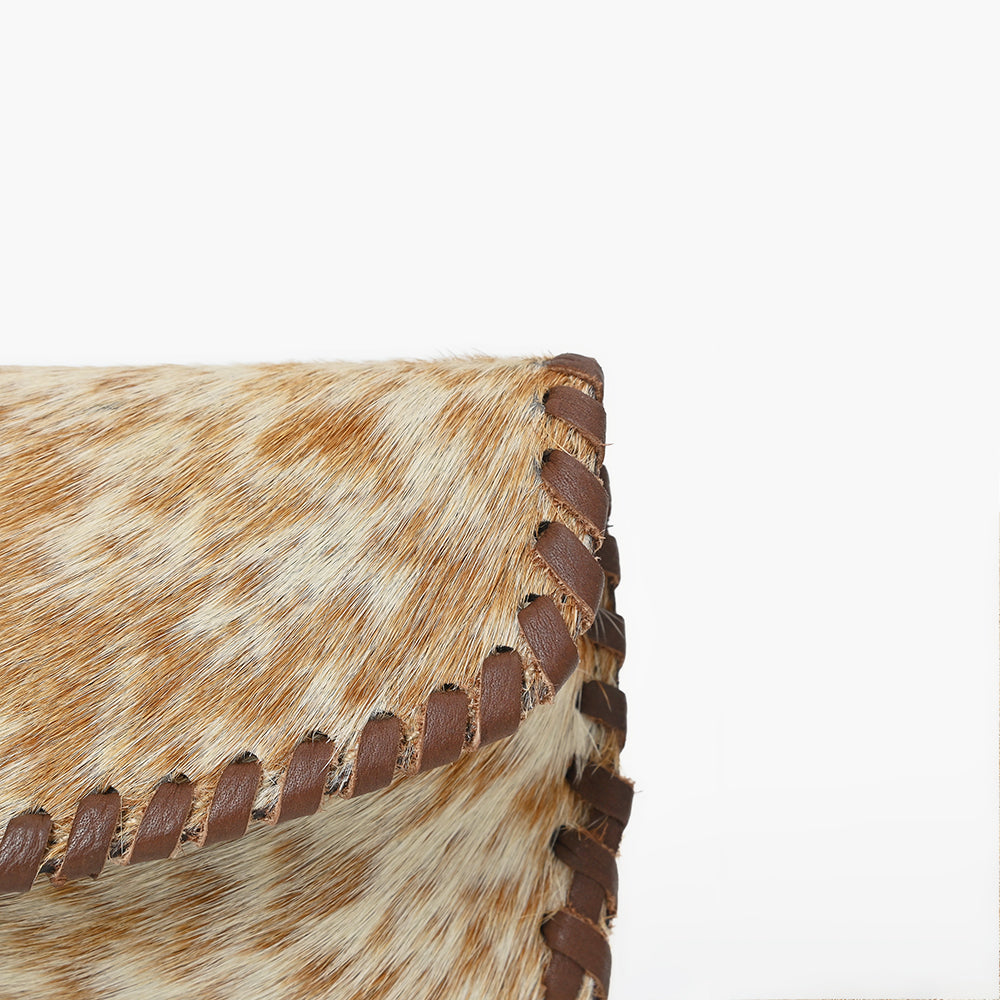 ADBG1775 American Darling Western Hair-On Cowhide Sunglass Case - Handcrafted Leather Eyewear Sleeve