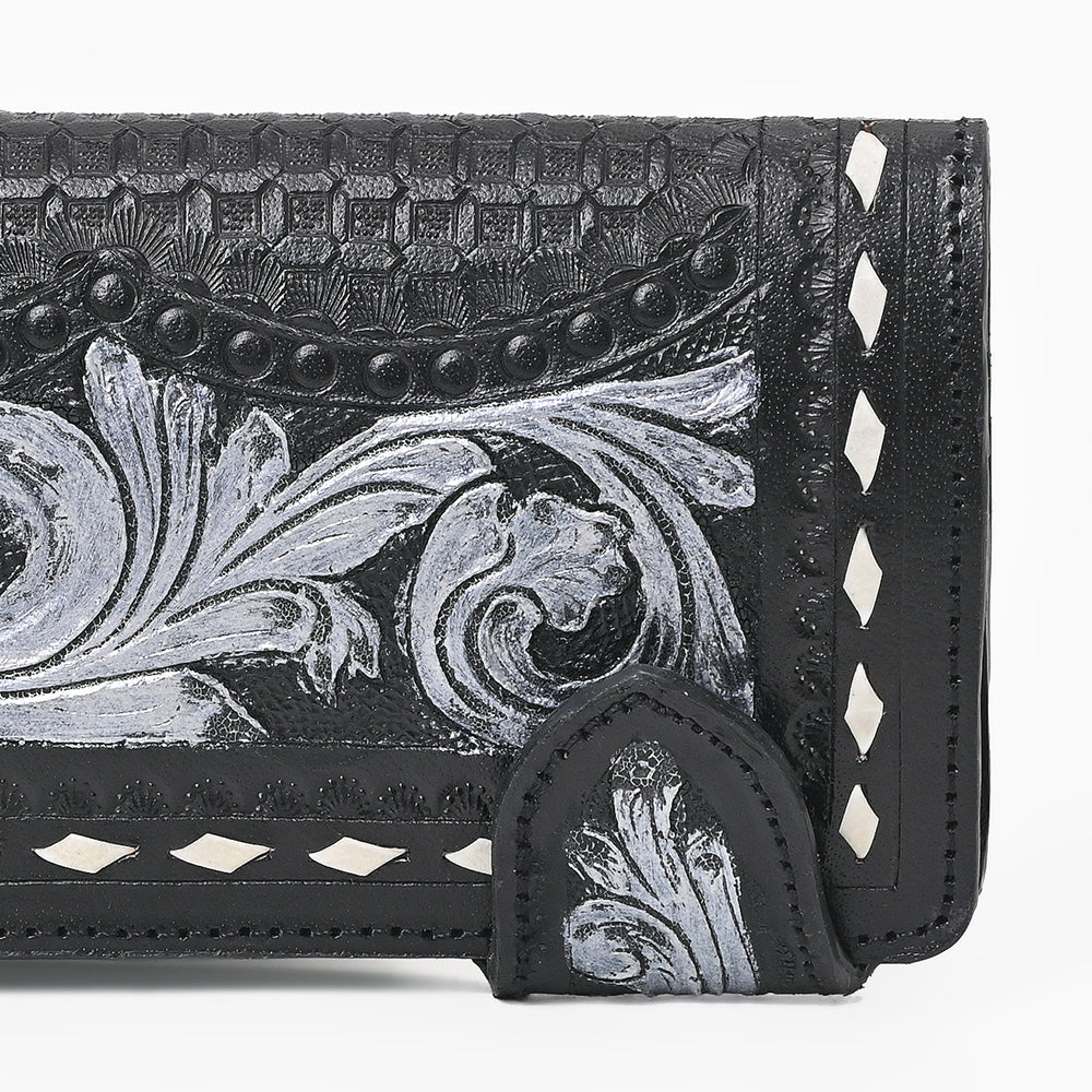 ADBG1850 American Darling Hand Tooled Genuine Leather Western Style Wallet