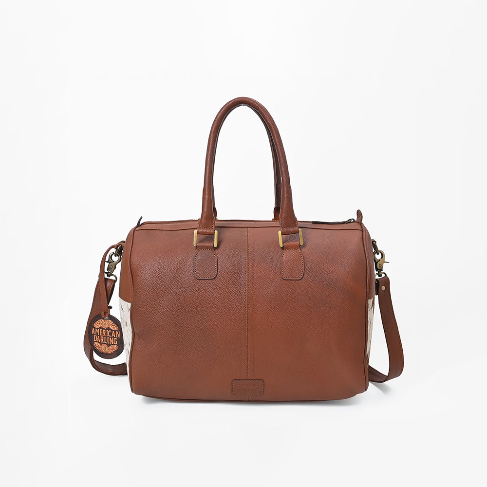 ADBG1878 Speedy Hand Tooled Hair on  Genuine Leather Women Bag