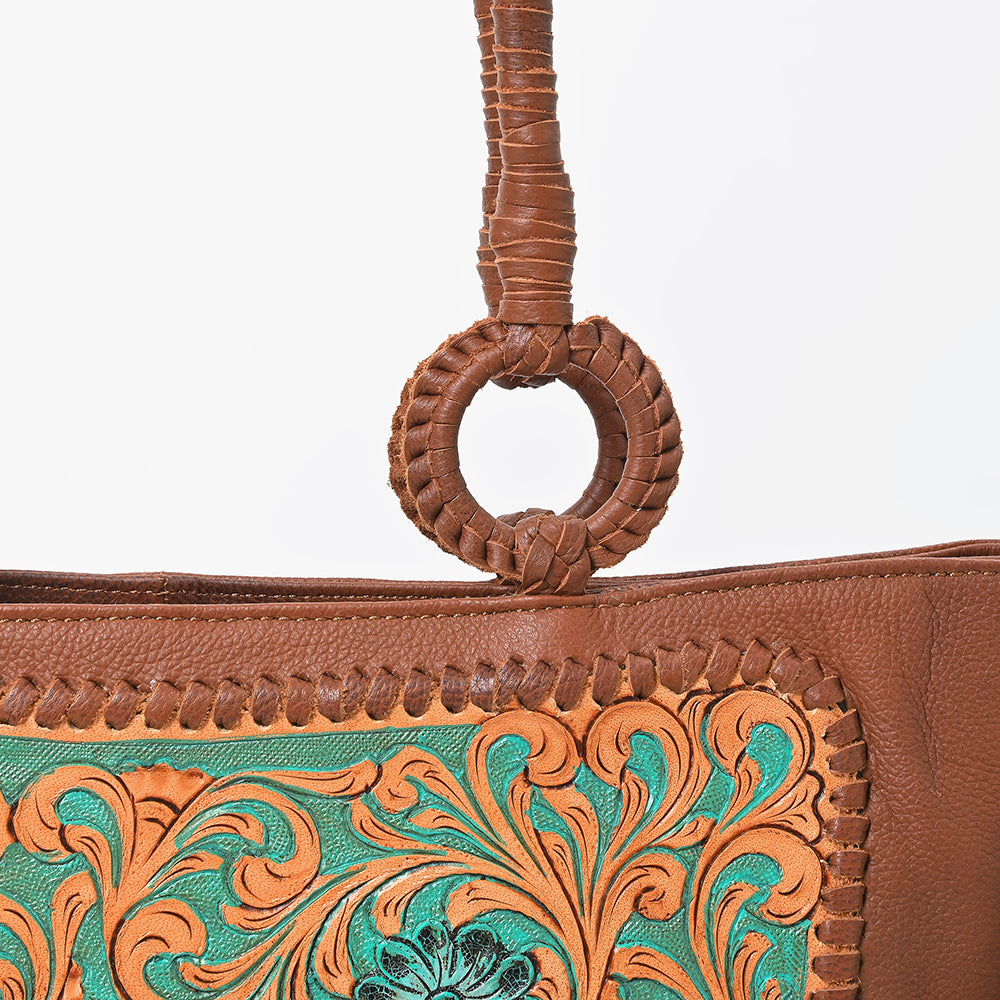 ADBGA1010 Crossbody Hand Tooled  Genuine Leather Women Bag