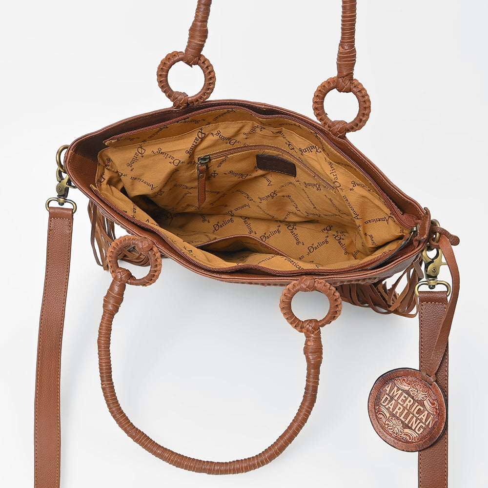 ADBGA1010 Crossbody Hand Tooled  Genuine Leather Women Bag