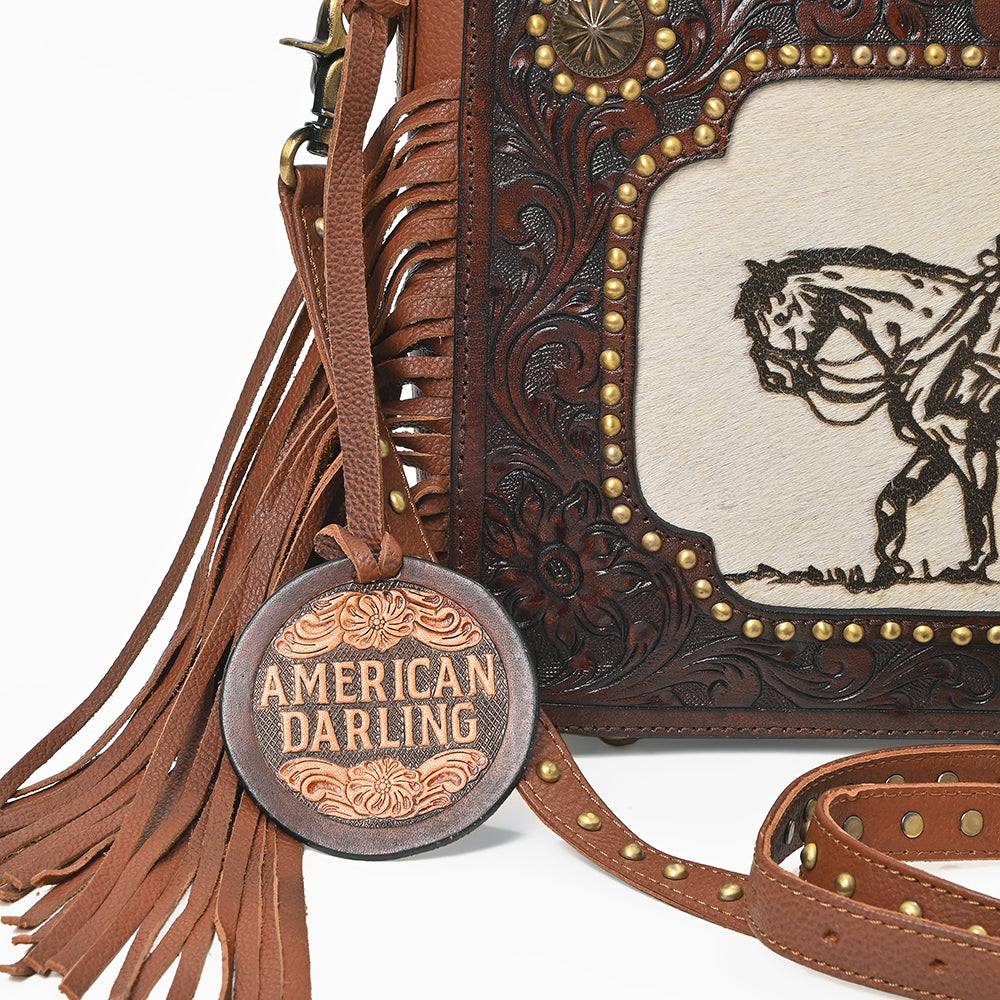 ADBGA1029 Crossbody Hand Tooled Genuine Leather Women Bag