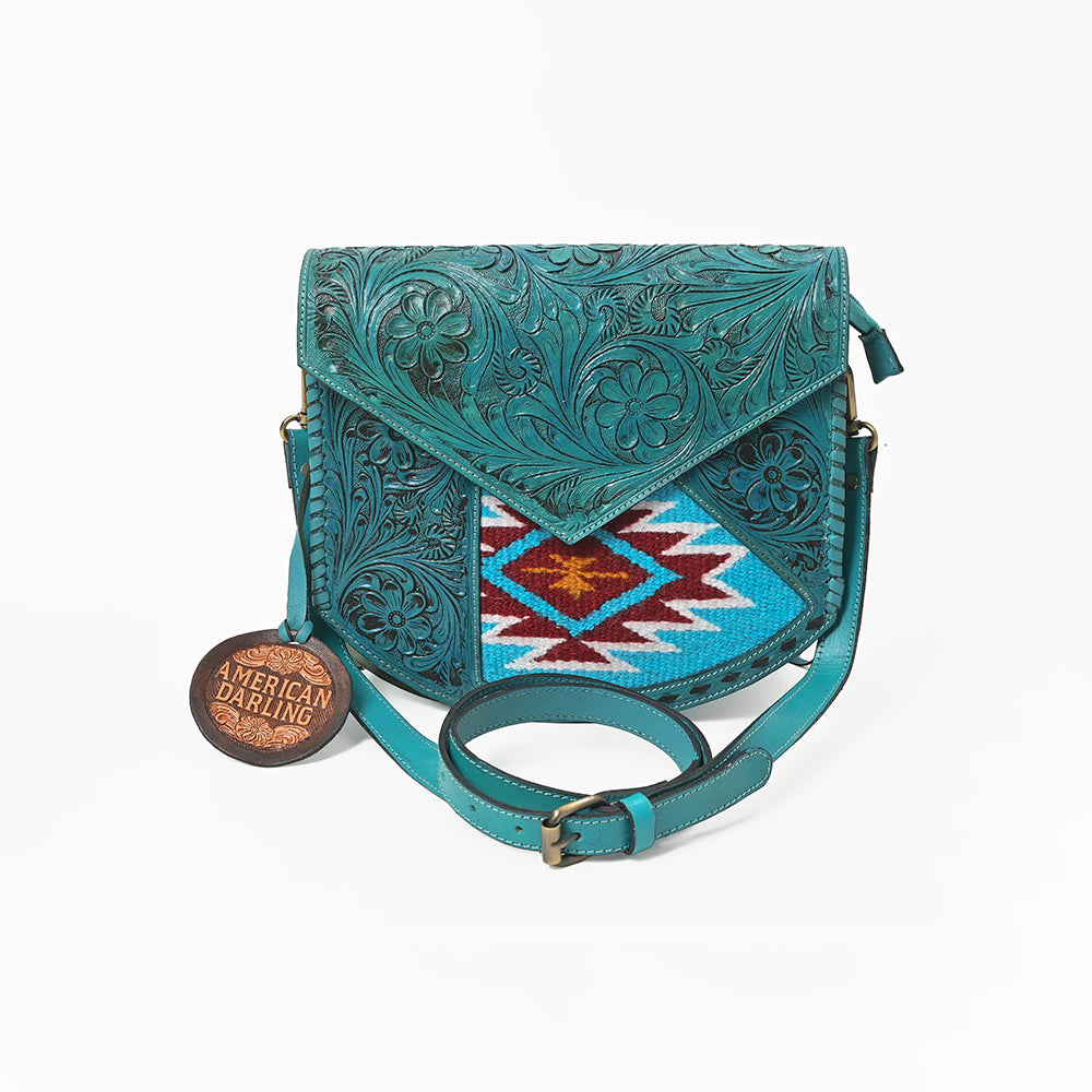 ADBGA1150 Crossbody Saddle Blanket Genuine Leather Women Bag