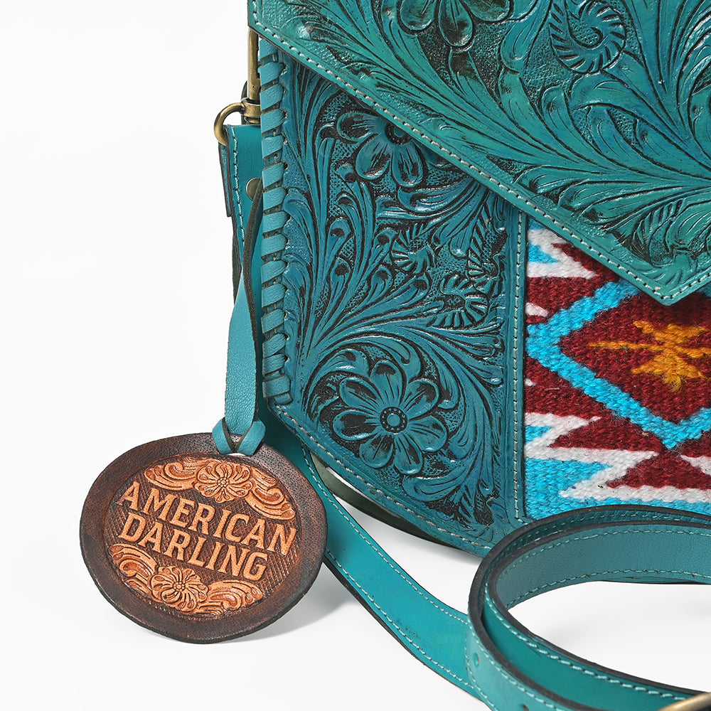 ADBGA1150 Crossbody Saddle Blanket Genuine Leather Women Bag