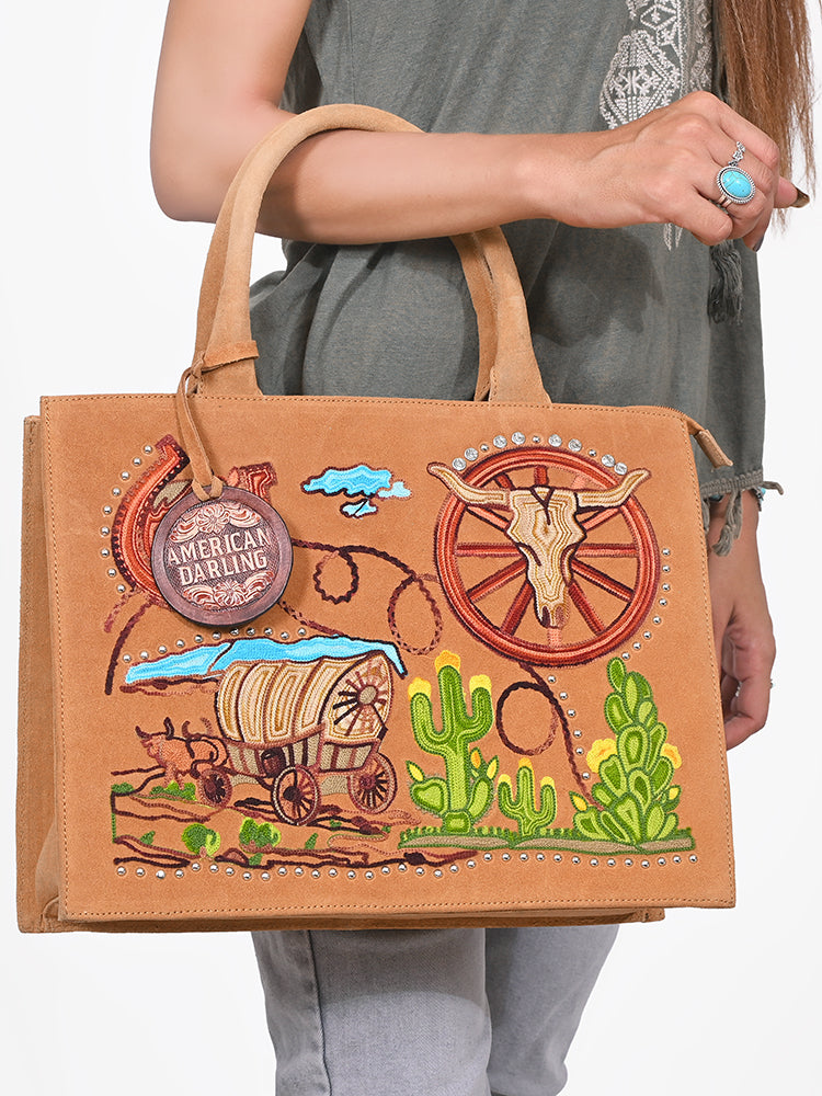 ADBGA922 Tote Genuine Leather Women Bag