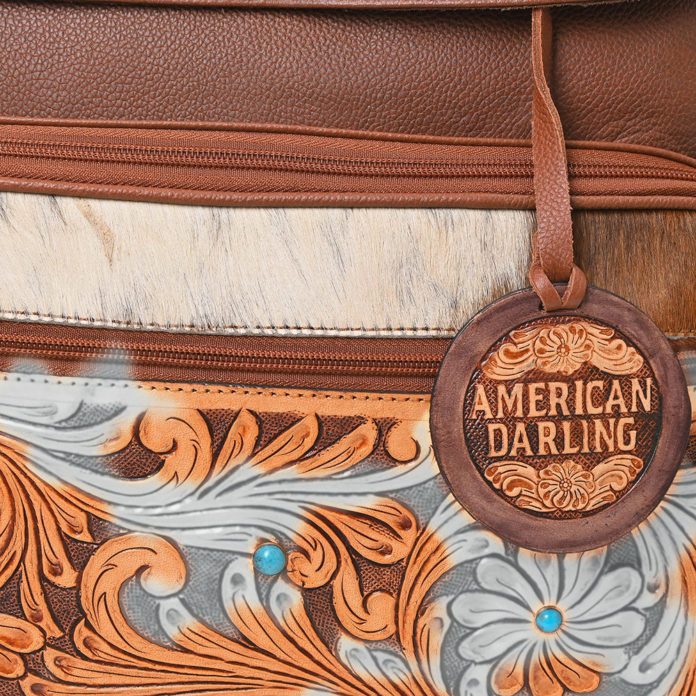ADBGA989 Backpack Hand-tooled Genuine Leather women bag western Bag