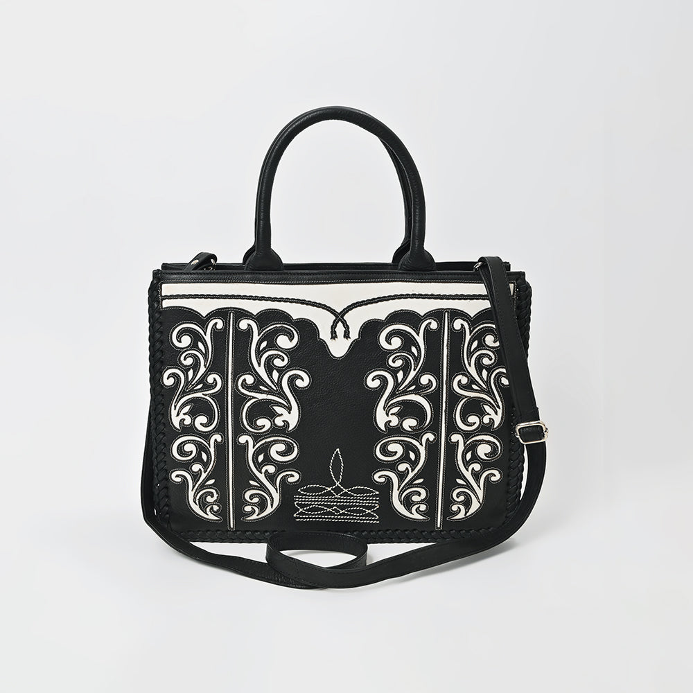 ADBGM828 American Darling Genuine Leather Western Embroidered Tote