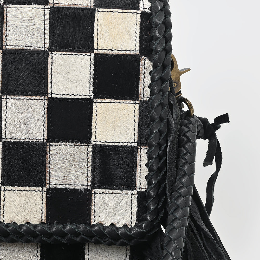 ADBGM861 Crossbody Hair on Genuine Leather Women Bag