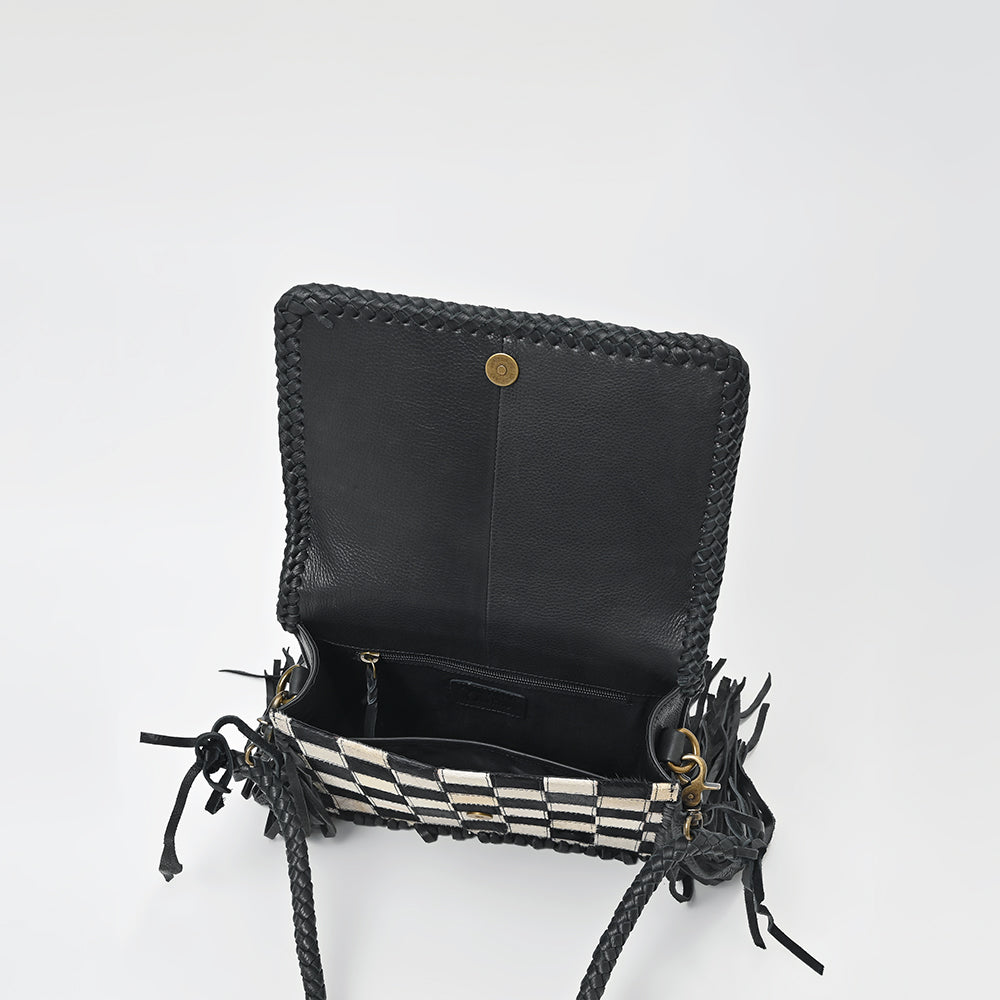 ADBGM861 Crossbody Hair on Genuine Leather Women Bag