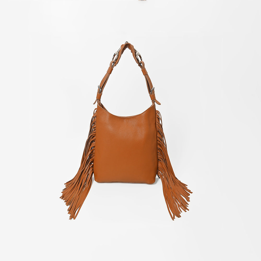 ADBGM892 American Darling Genuine Leather Western Fringe Hobo Bag